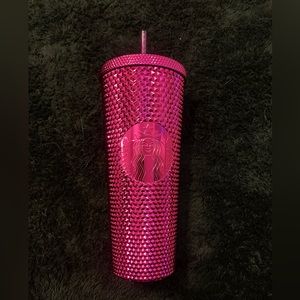 Starbucks venti studded metallic cup